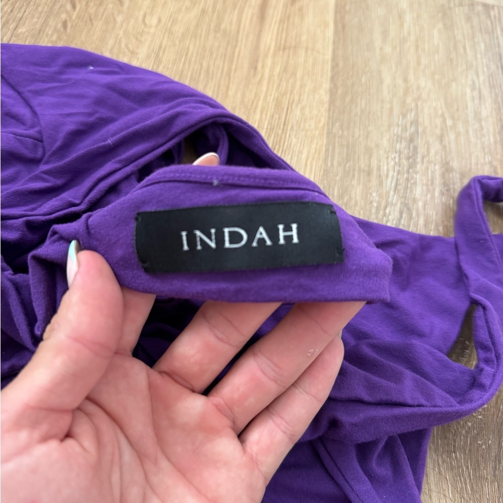 Pretty Please purple Indah swimsuit small - Picture 3 of 5